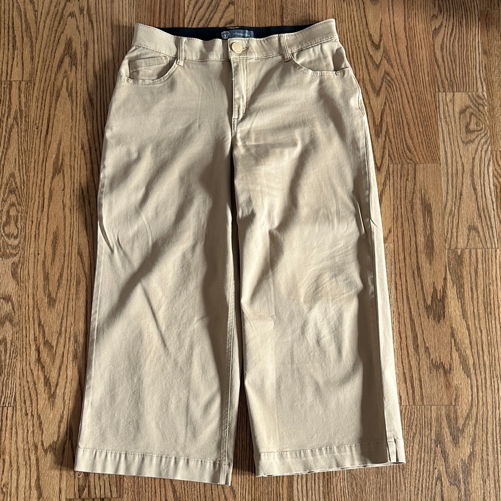 Tan Wide-Leg Pants
